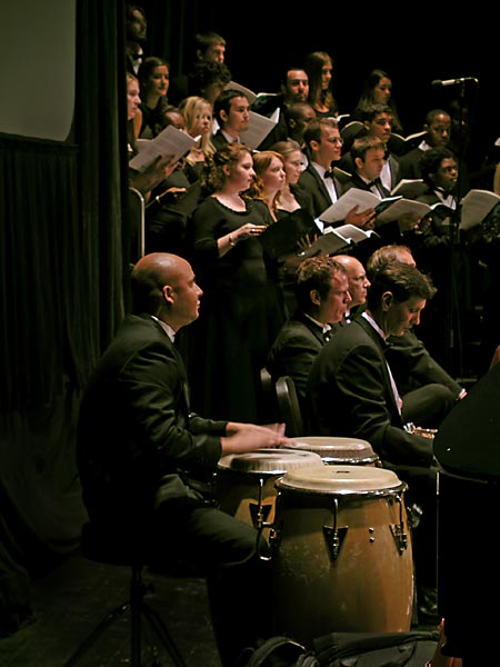 Singers and congas